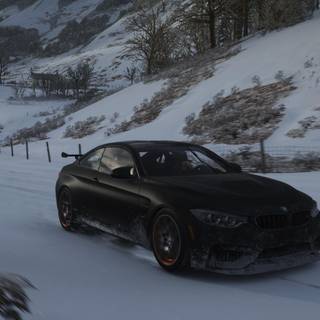 BMW computer snow HD wallpaper