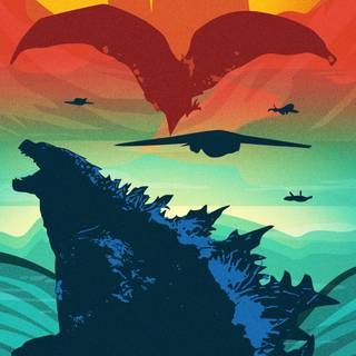 Godzilla iPhone HD wallpaper