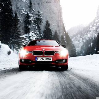 BMW computer snow HD wallpaper