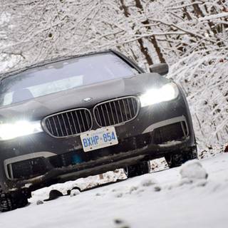 BMW computer snow HD wallpaper