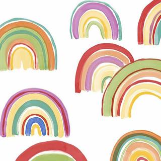 Rainbow bright multi colors wallpaper