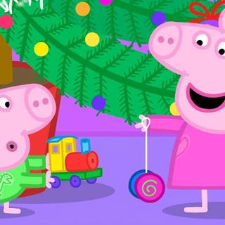 Peppa Pig Xmas wallpaper