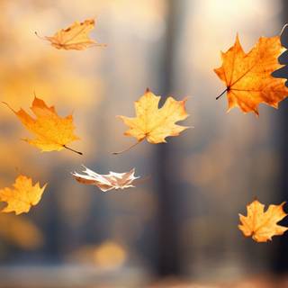 Autumn leaf 4k wallpaper