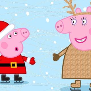 Peppa Pig Xmas wallpaper