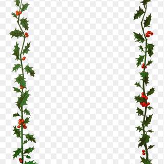 Simple Xmas border wallpaper