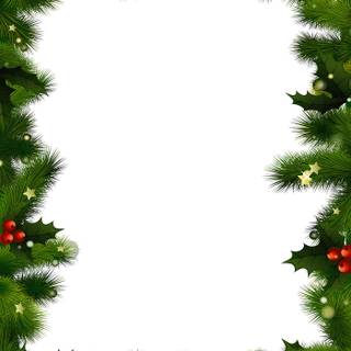 Simple Xmas border wallpaper