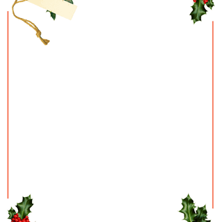 Simple Xmas border wallpaper
