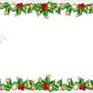 Simple Xmas border wallpaper