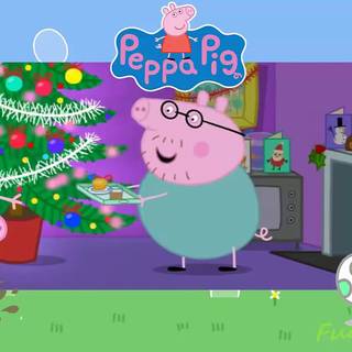Peppa Pig Xmas wallpaper