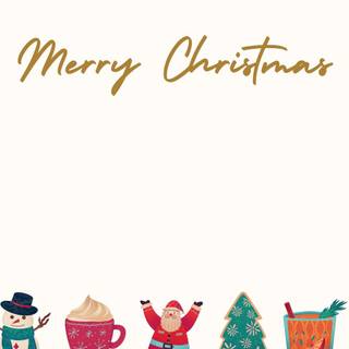 Simple Xmas border wallpaper