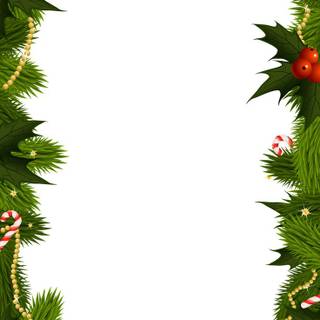 Simple Xmas border wallpaper