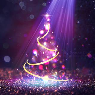 Violet Xmas wallpaper