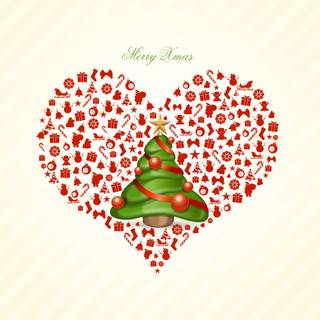 Heart Christmas wallpaper