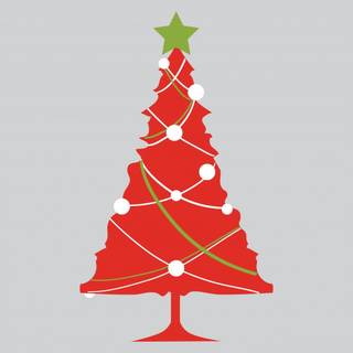Christmas tree vector wallpaper