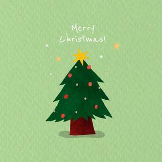 Christmas tree vector wallpaper
