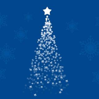 Christmas tree vector wallpaper