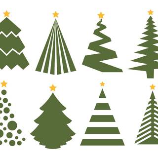 Christmas tree vector wallpaper