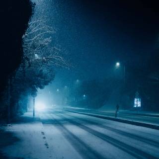 Winter aesthetic dark wallpaper