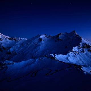 Winter aesthetic dark wallpaper