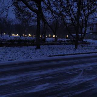 Winter aesthetic dark wallpaper