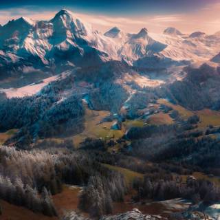 Winter Switzerland desktop wallpaper