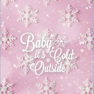 Light pink Christmas wallpaper