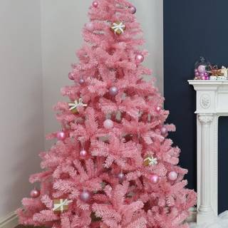 Light pink Christmas wallpaper