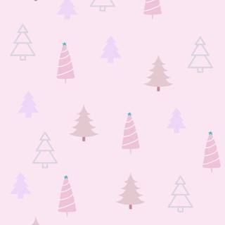 Light pink Christmas wallpaper