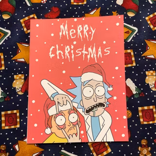 Rick and Morty Xmas wallpaper