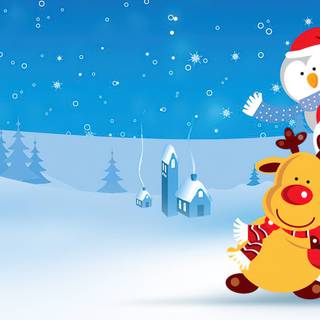 3840x1080 Xmas wallpaper