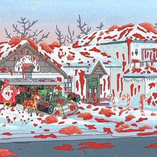Rick and Morty Xmas wallpaper