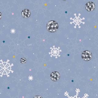 Cute Xmas blue wallpaper