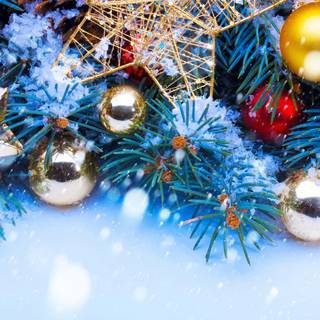 3840x1080 Xmas wallpaper