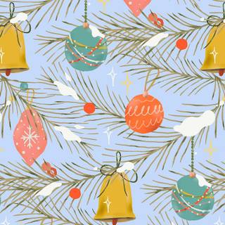 Cute Xmas blue wallpaper