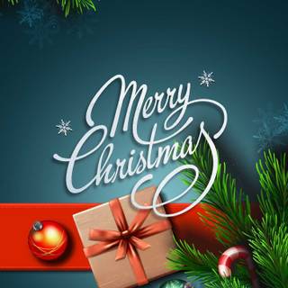 Xmas greeting card wallpaper