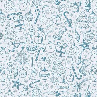 Cute Xmas blue wallpaper