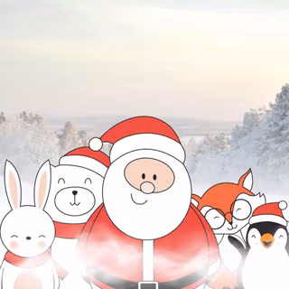 Xmas greeting card wallpaper