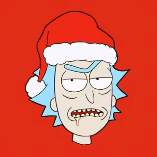 Rick and Morty Xmas wallpaper