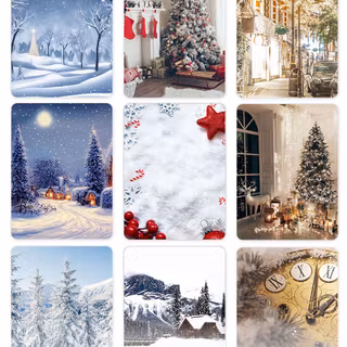 Christmas iPhone collage wallpaper