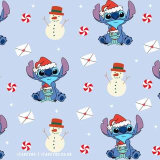 Cute Xmas blue wallpaper