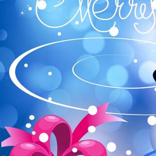 Cute Xmas blue wallpaper