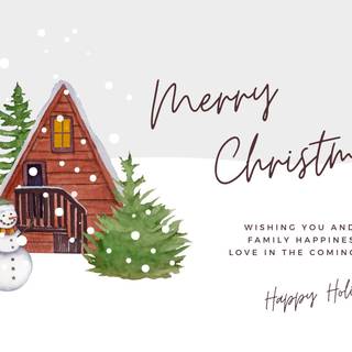 Xmas greeting card wallpaper