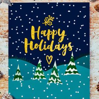 Xmas greeting card wallpaper