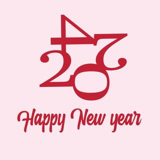 Pink New Year 2024 wallpaper