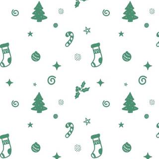 Green white winter Christmas wallpaper