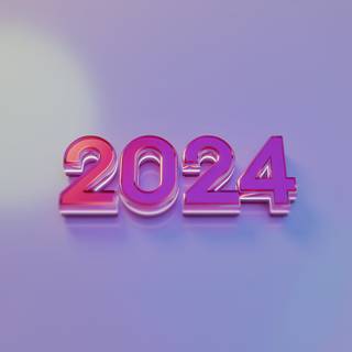 Pink New Year 2024 wallpaper
