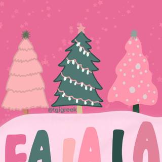 Preppy Xmas iPad wallpaper