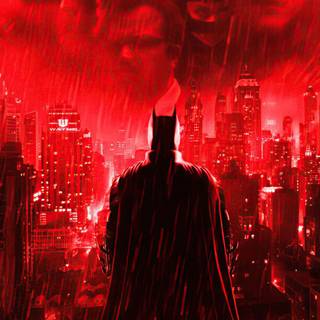 Red city 4k wallpaper