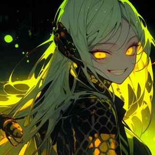 4k yellow anime wallpaper