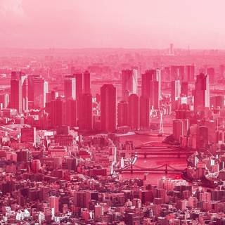 Red city 4k wallpaper